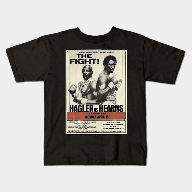 Marvelous marvin hagler vs hearns Kids T-Shirt by BDS“☠︎”kong